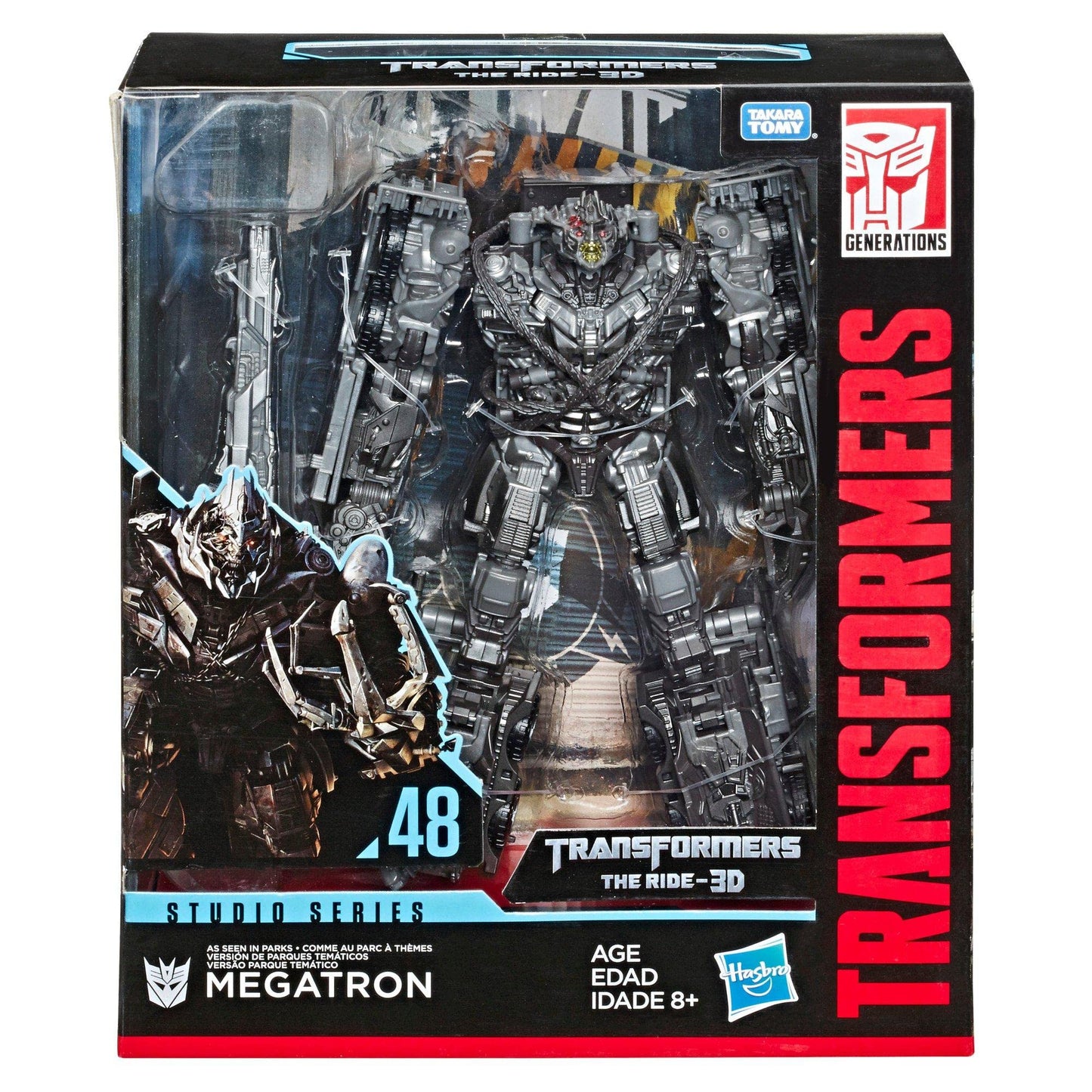 Transformers Studio Series 48 Leader Class Transformers The Ride 3D Exclusive Megatron Figure,E6254