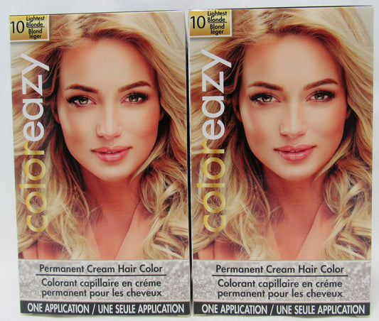 Coloreazy Permanent Cream Hair Color (Lightest Blonde) 2 Pack by Color Eazy Beauty & Personal Care Color Eazy