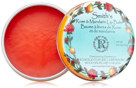 Rosebud Perfume Co. - Rose and Mandarin Lip Balm Tin - 0.8 oz.