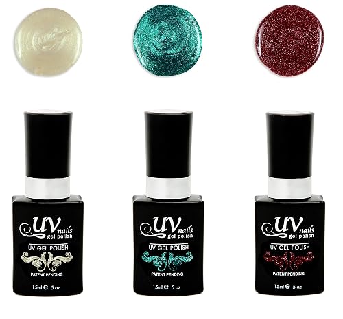 UV-Nails Juno Set of 3 UV or LED gel polish Beauty & Personal Care UV-NAILS