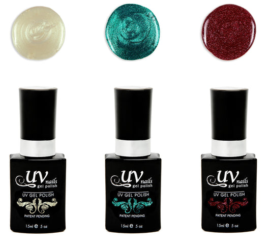 UV-Nails Juno Set of 3 UV or LED gel polish Beauty & Personal Care UV-NAILS