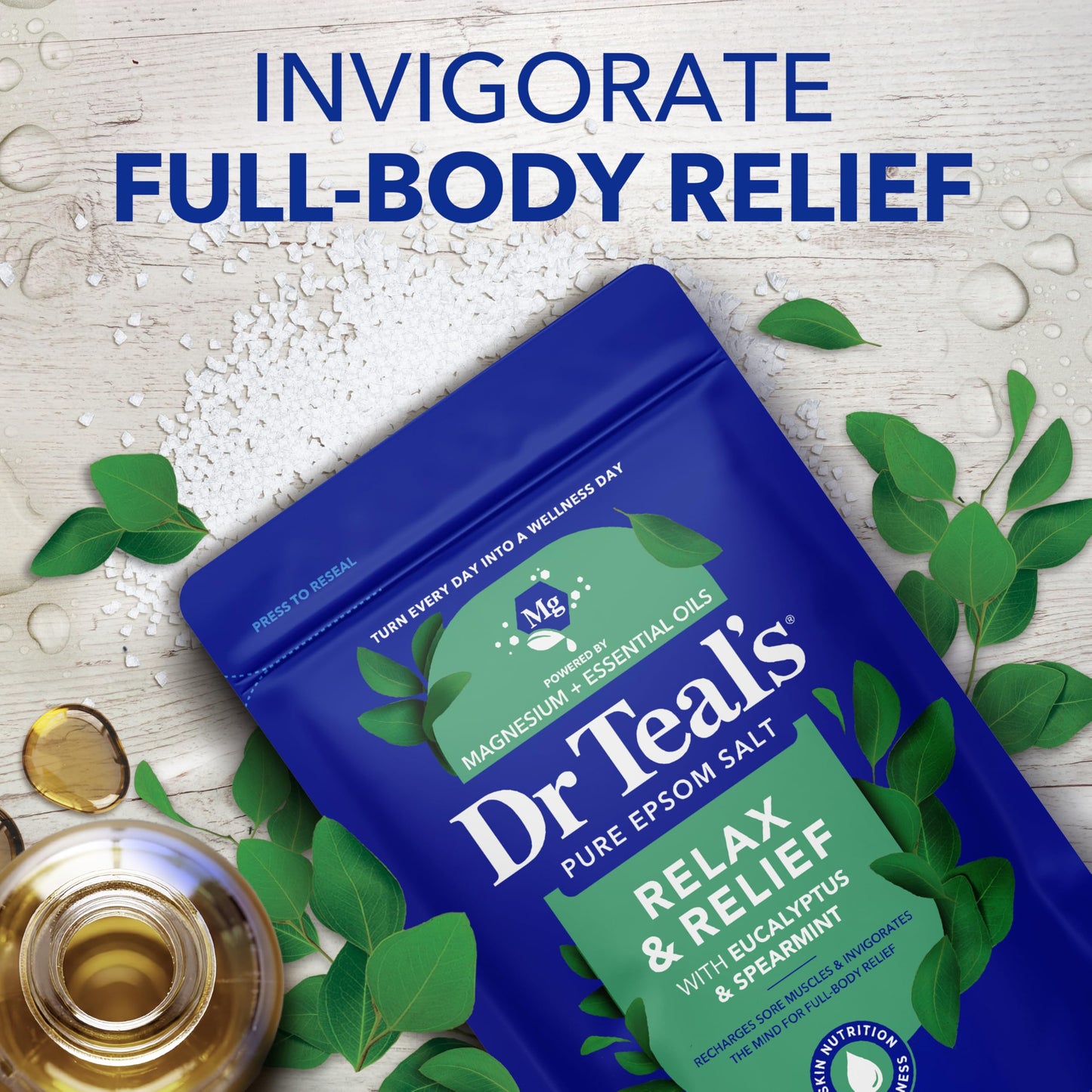 Dr Teal's Epsom Salt Magnesium Soak, Lavender, Eucalyptus & Wellness Trio, 3 lbs (Pack of 3) Beauty and Personal Care Dr Teal's