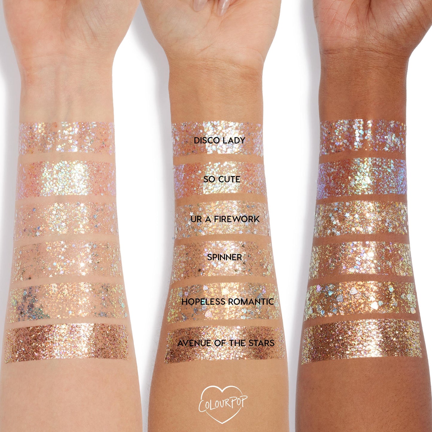 ColourPop Glitterally Obsessed Body Glitter Gel - Multi-Colored Glitter Makeup Made with an Adhesive Gel Formula - Easy to Use & Mess Free - Disco