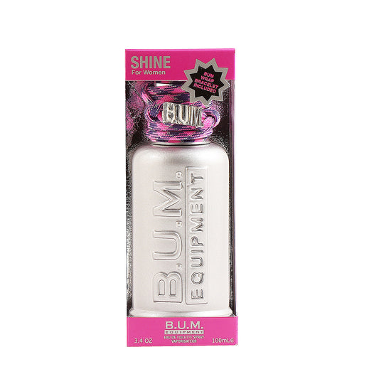 BUM EQUIPMENT Eau de Toilette Spray For Ladies, Shine, 3.4 Fluid Ounce