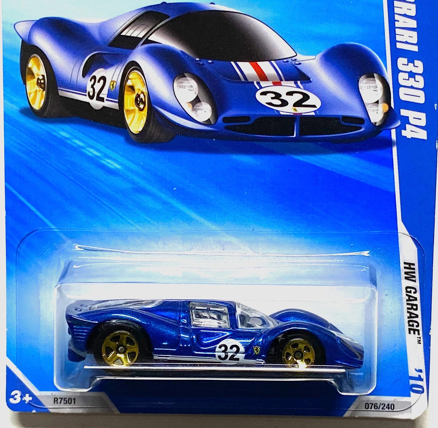 Hot Wheels 2010-076/240 HW Garage 08/10 Ferrari 330 P4 1:64 Scale