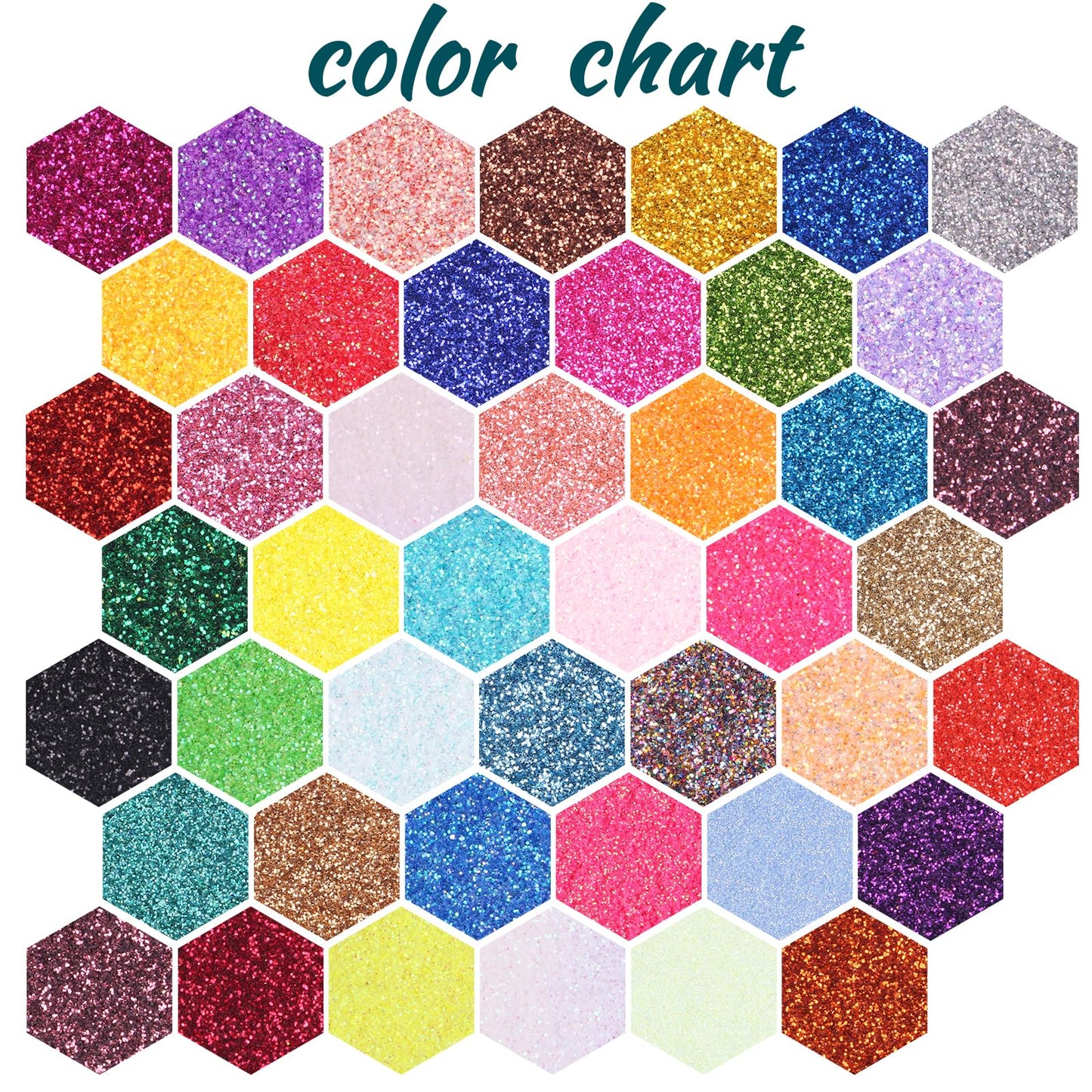 Ultra Fine Glitter for Nails, Set of 45 Colors, Extra Fine Resin Glitter Powder, Holographic & Iridescent Glitter for Epoxy Resin, Body Glitter