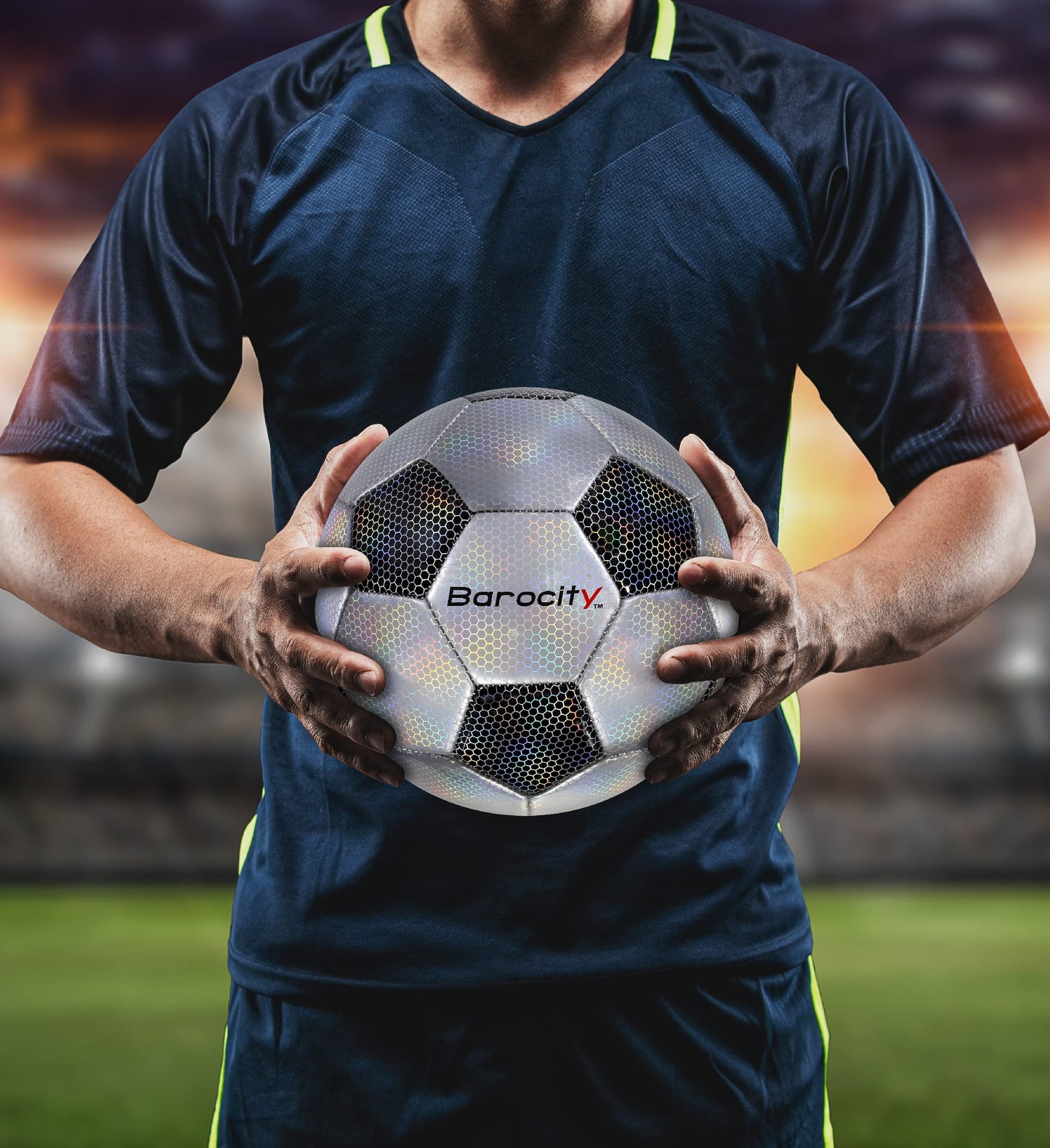 Barocity Classic Black & Silver Soccer Ball Size 5