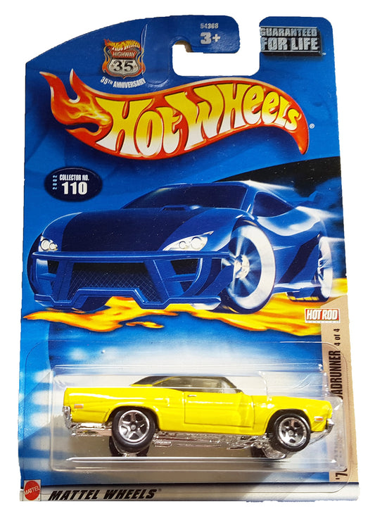 Hot Wheels 2002-110 Hot Rod Magazine Series #4 1970 Plymouth Roadrunner 1:64 Scale