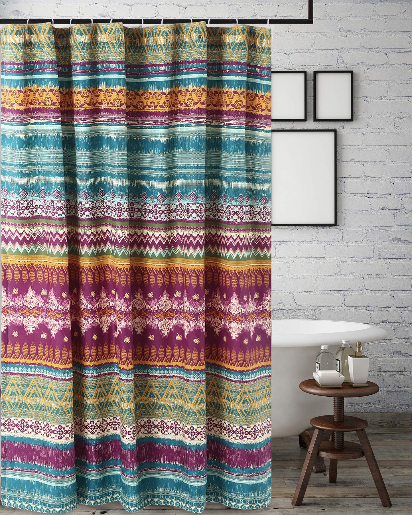Greenland Home Southwest Shower Curtain, Siesta, 72 x 72