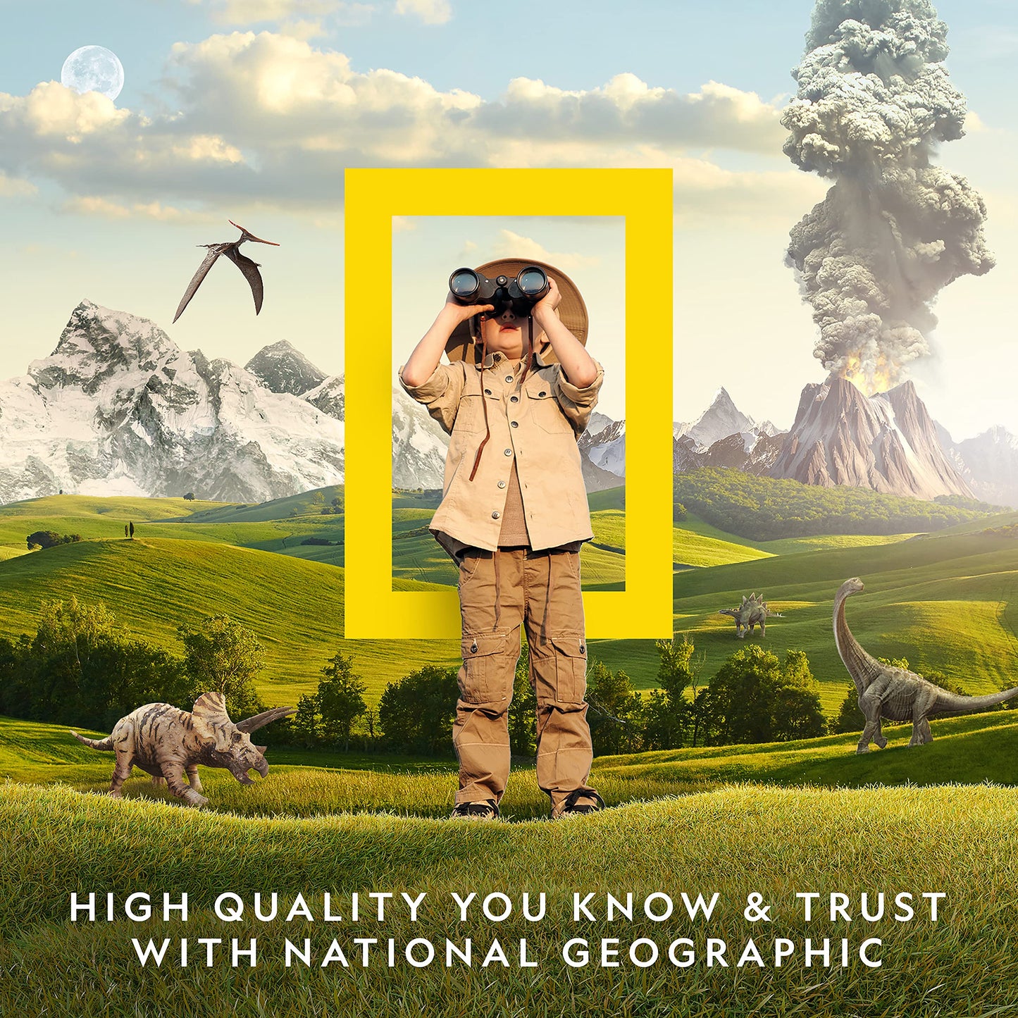 National Geographic Stunning Chemistry Set – Mega Science Kit with 45 Experiments, Volcano & Rocket Launch STEM Projects for Kids Ages 8–12, Science Toys