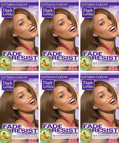 Dark & Lovely Color #377 Sun Kissed Brown (Pack of 6)