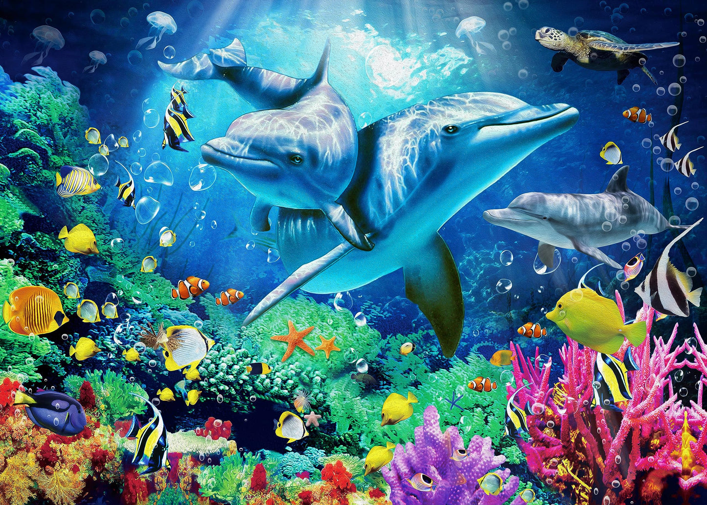 Nattork Jigsaw Puzzles 1000 Pieces for Adults, Families (Sea World) Pieces Fit Together Perfectly