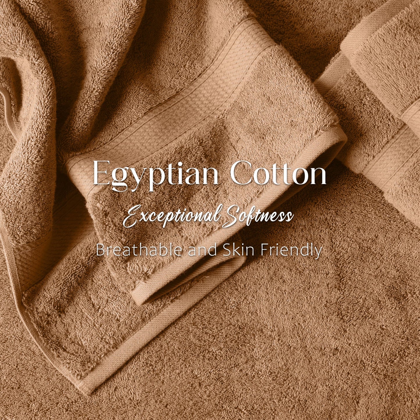 Superior Egyptian Cotton Pile Bath Towel Set of 2, Ultra Soft Luxury Towels, Thick Plush Essentials, Absorbent Heavyweight, Guest Bath, Hotel, Spa…