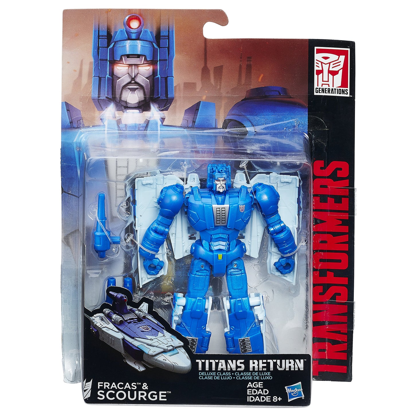 Transformers Generations Deluxe Titans Return Scourge Action Figure
