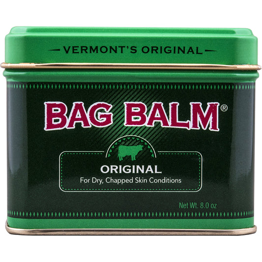 Bag Balm Vermont's Original for Dry Chapped Skin Conditions 8 Ounce Tin