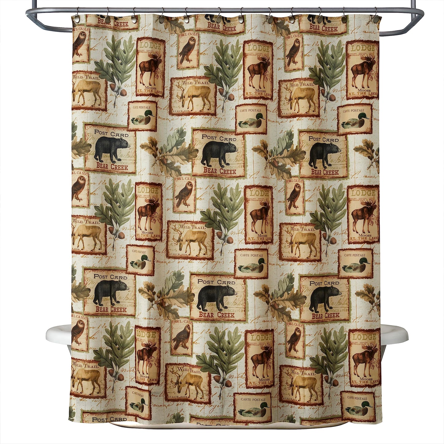 SKL Home Lodge Memories Shower Curtain, 70x72