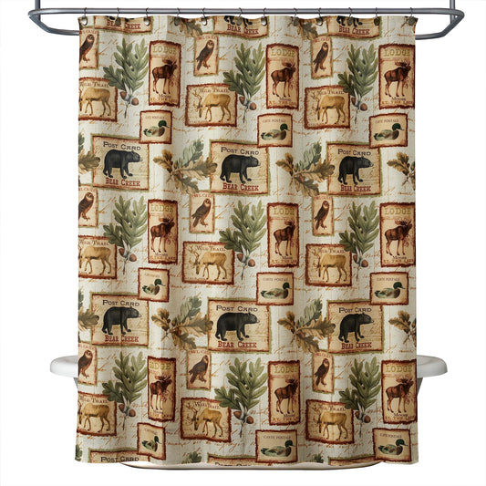 SKL Home Lodge Memories Shower Curtain, 70x72
