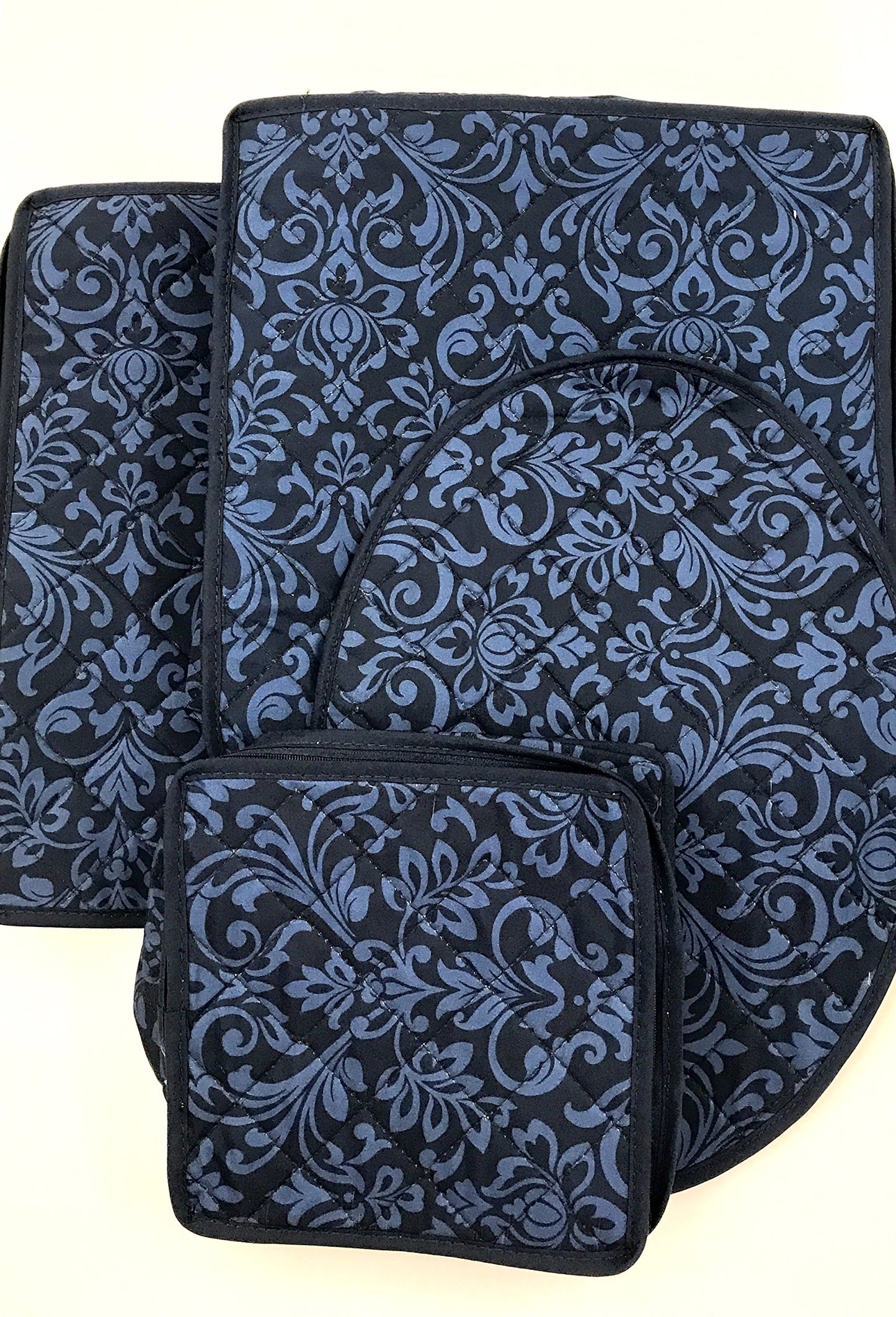 8-Piece Storage Containers Set - China, Navy, Quilted, Stackable Dish & Plate Protectors - Glass & Dinnerware Organizer Lids - Kitchen Storage…