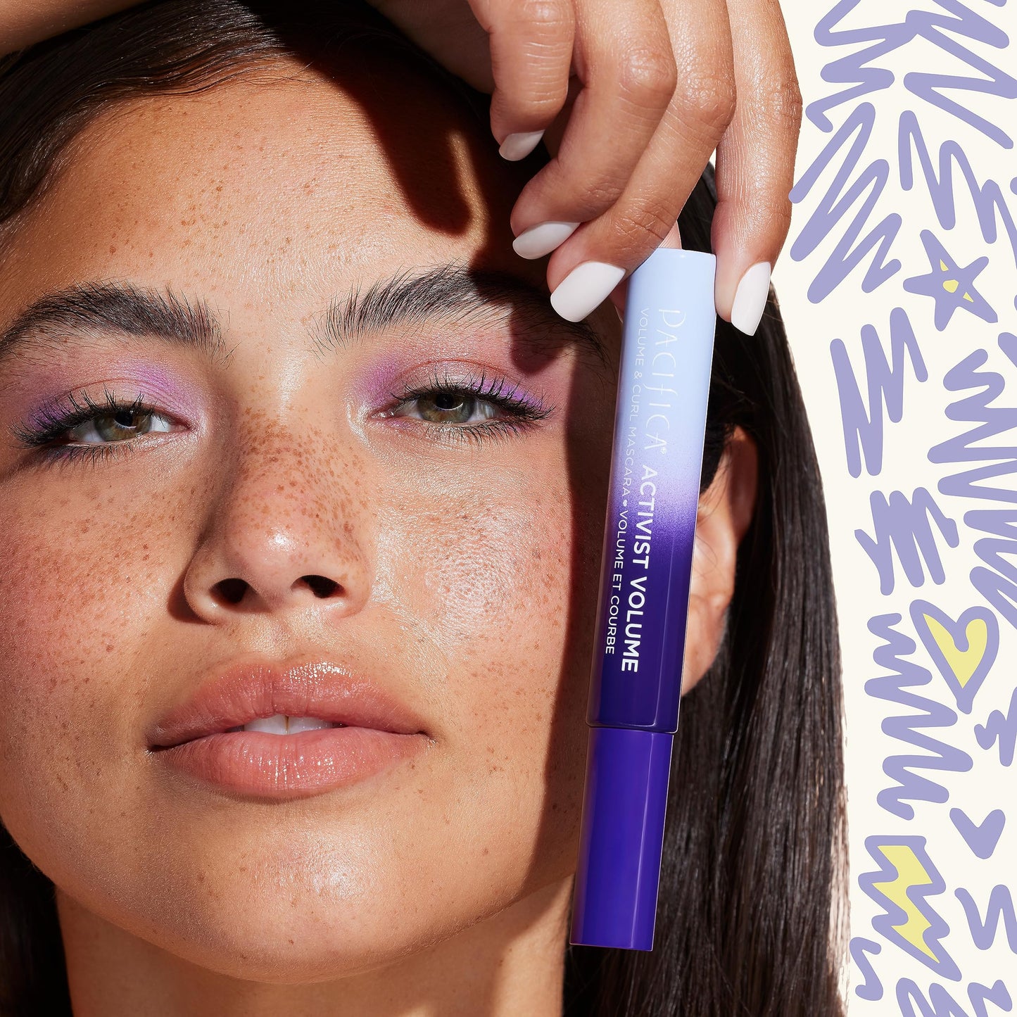 Pacifica Beauty | Activist Curling Mascara | Black | Volume and Length | Vegan Brush | Glass Tube | Clean Eye Makeup | Plant-Fibers | Microplastic +