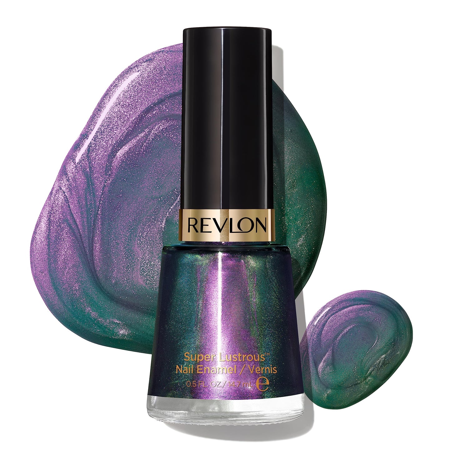 Revlon Super Lustrous Nail Polish, Chip-Resistant & Longwear Formula, High Shine Finish, 120 Amethyst Smoke, 0.5 fl oz