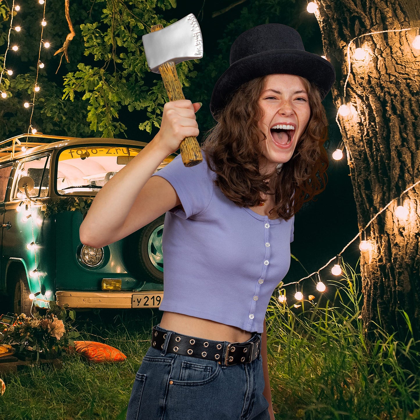 Skeleteen Grommet Faux Leather Belt - Black Faux Leather 2 Prong and Holes Aesthetic Grunge Belts for Men Women and Kids (Black, Extra Large)