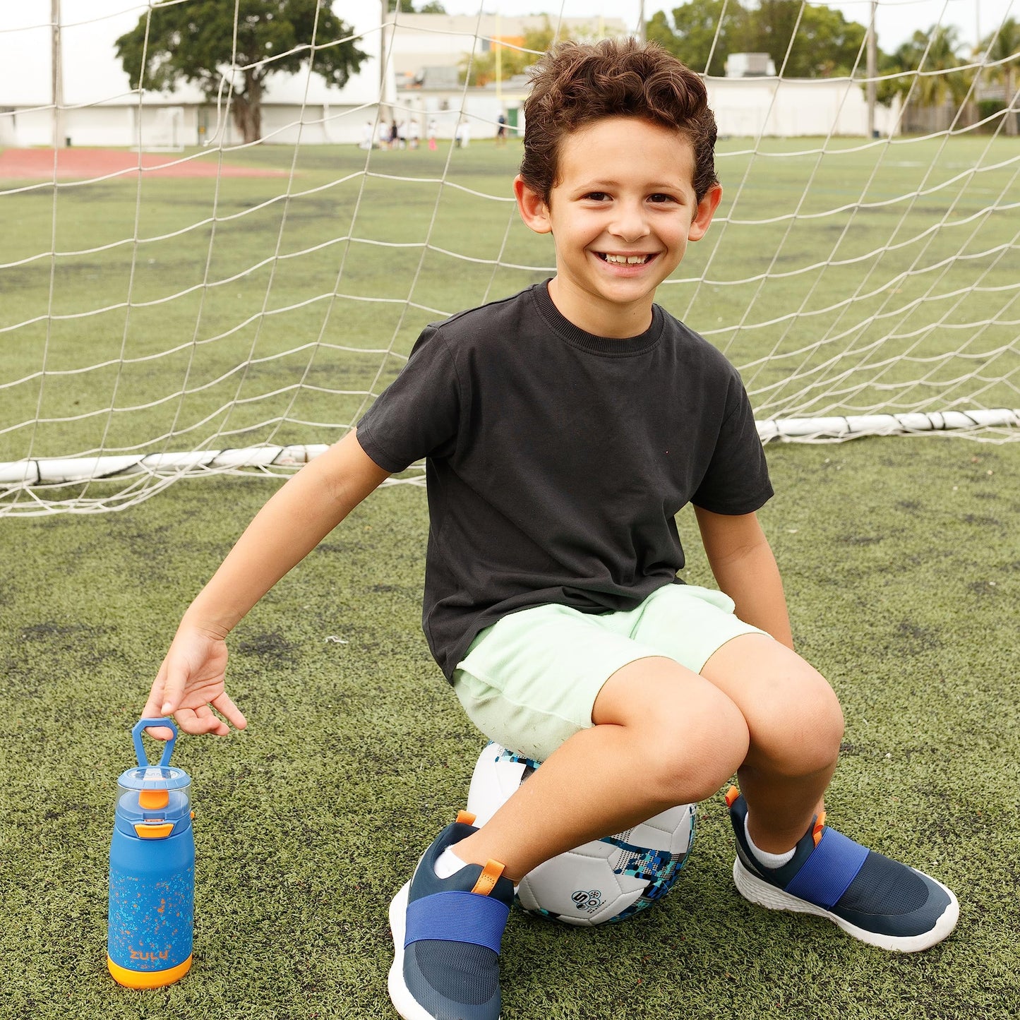 ZULU Kids Flex 12oz Stainless Steel Insulated Water Bottle, Toddler Cup with Silicone Spout, Leak-Proof Locking Flip Lid and Carry Loop for School…