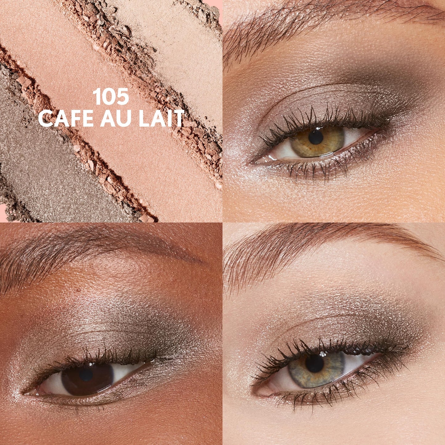 CoverGirl Eye Enhancers 3 Kit Shadow, Cafe Au Lait 105, 0.14-Ounce Packages (Pack of 3)