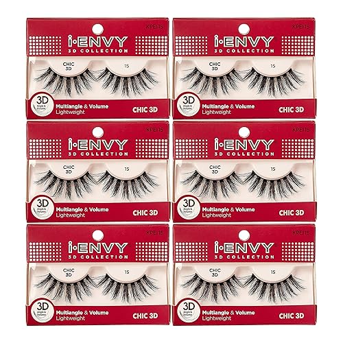 i-Envy 3D Glam Collection Multi-angle & Volume (6 PACK, KPEI15)