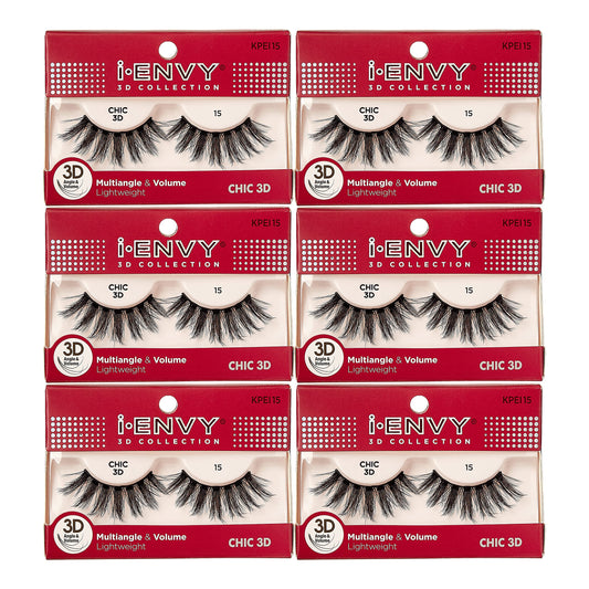 i-Envy 3D Glam Collection Multi-angle & Volume (6 PACK, KPEI15)