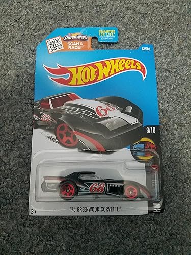 Hot Wheels 2016 HW Mild to Wild '76 Corvette Greenwood 63/250, Black