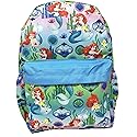 Disney Princess Ariel Mermaid Ariel Allover Print 16" Girls Large Backpack
