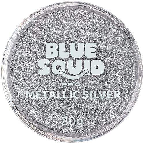 Blue Squid Face Paint Water Based Single Cake Professional Face Paint & Body Paint - Water Activated, Kids Adults Face Painting for Costume, Halloween