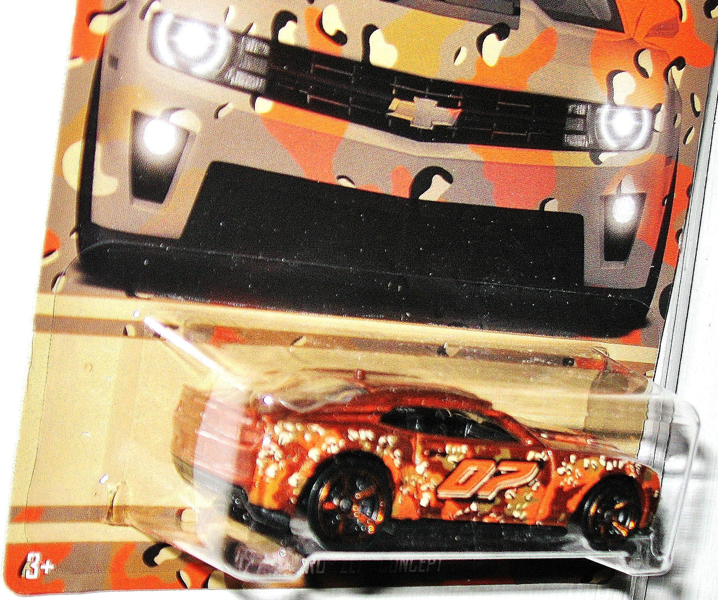 Hot Wheels, 2015 Exclusive Camouflage Series, '12 Camaro ZL1 Concept Brown 3/6