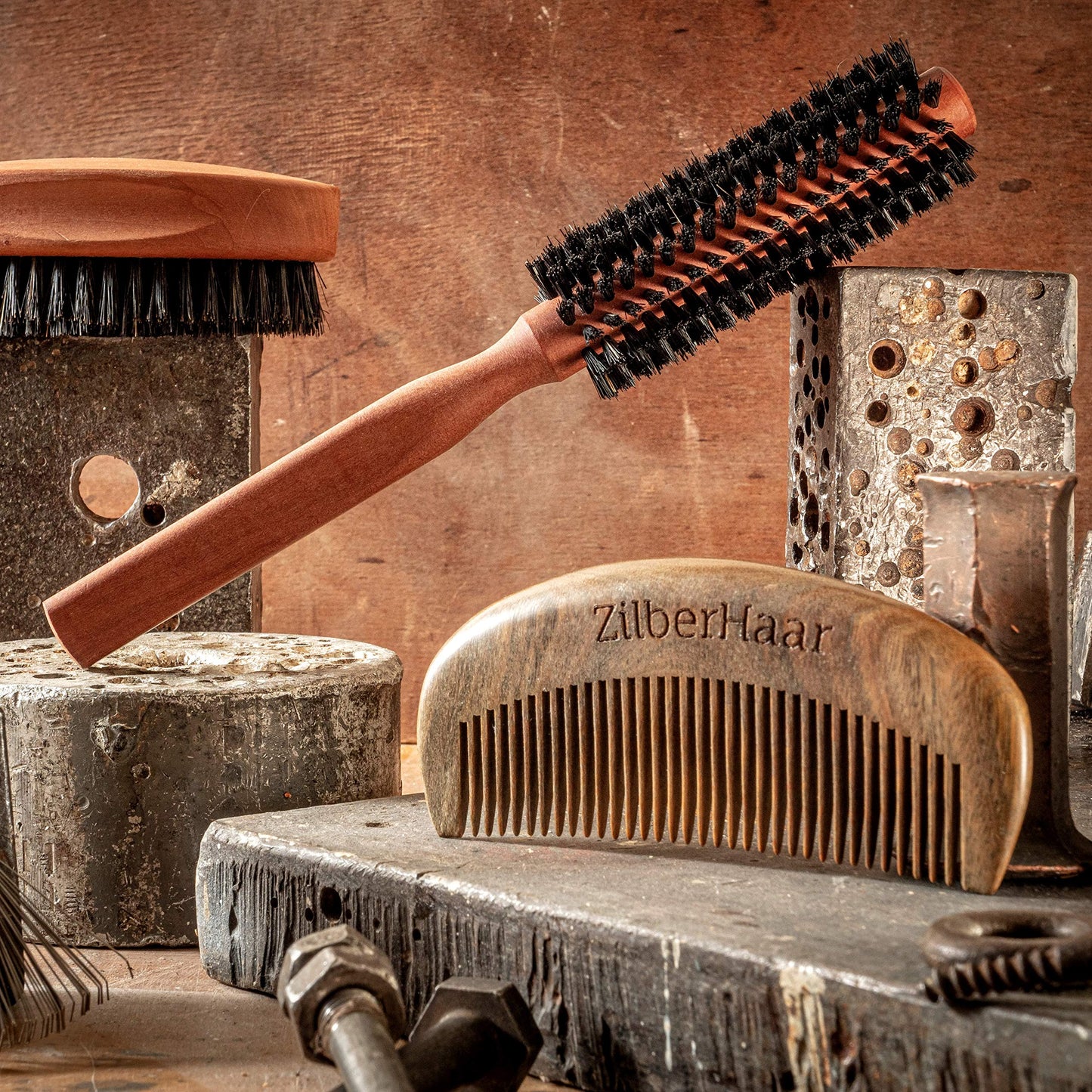 ZilberHaar Beard Comb - 100% Sandalwood - Essential Beard Care Accessory for Men - Hand Made