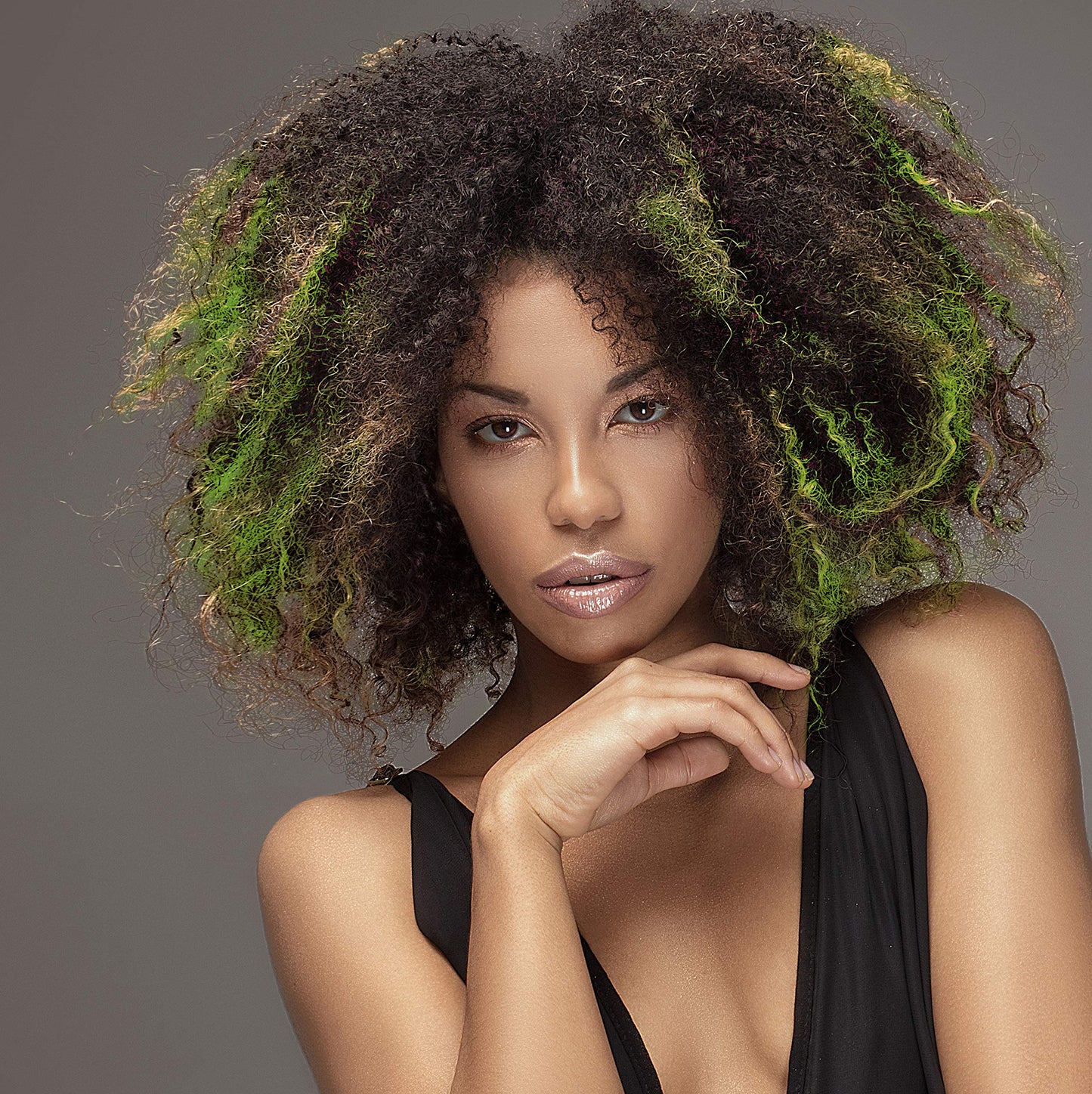 Colorme Root Touch Up Temporary Hair Mascara to color and Blend Semi Permanent Dye regrowth. Washes Out (LIME)