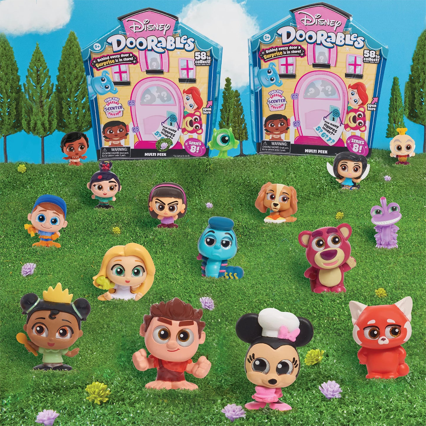 Disney Doorables Multi Peek, Easter Basket Stuffers, Series 8 Featuring Collectible Scented Figures, Styles May Vary, Officially Licensed Kids Toys…