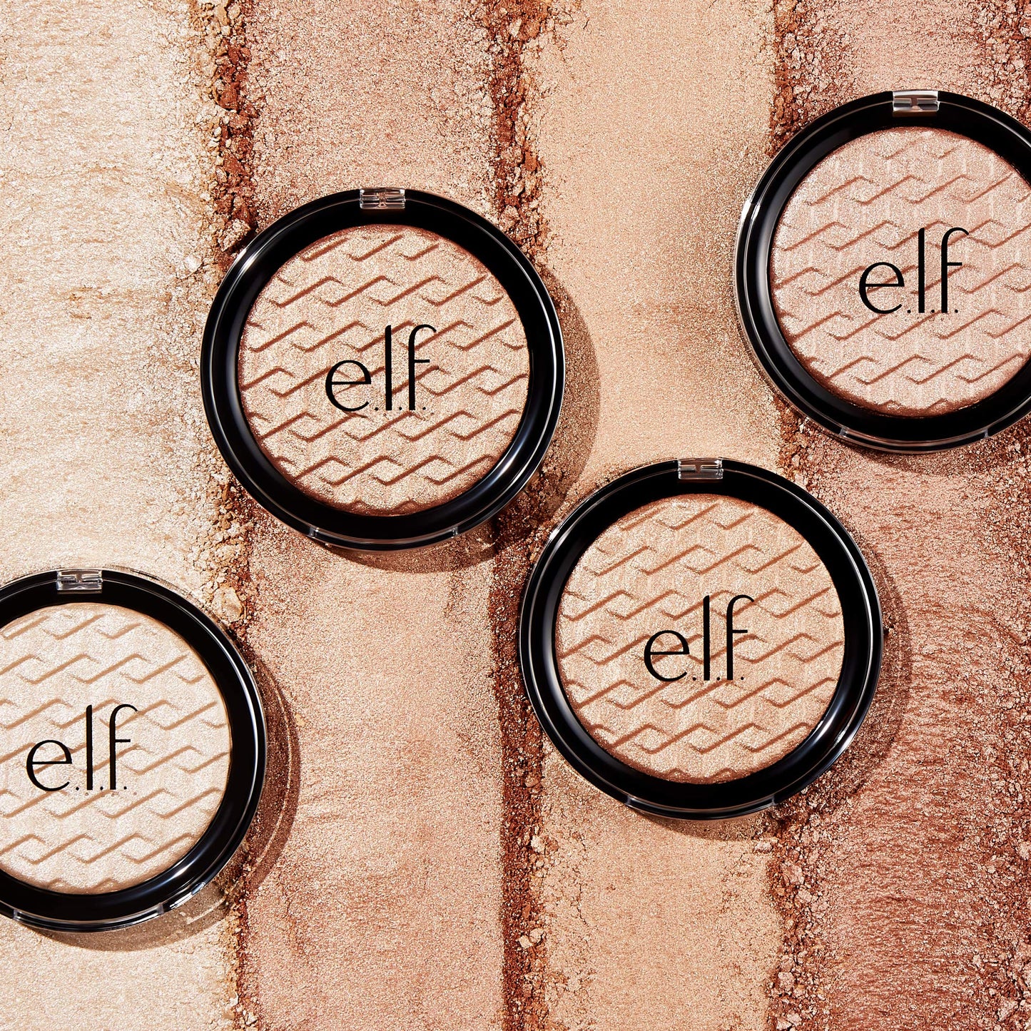 e.l.f. Metallic Flare Highlighter Versatile Jelly-like Formula, Multi-Dimensional, Buttery Soft, Applies Wet or Creamy Rose Gold, 0.18 Ounce