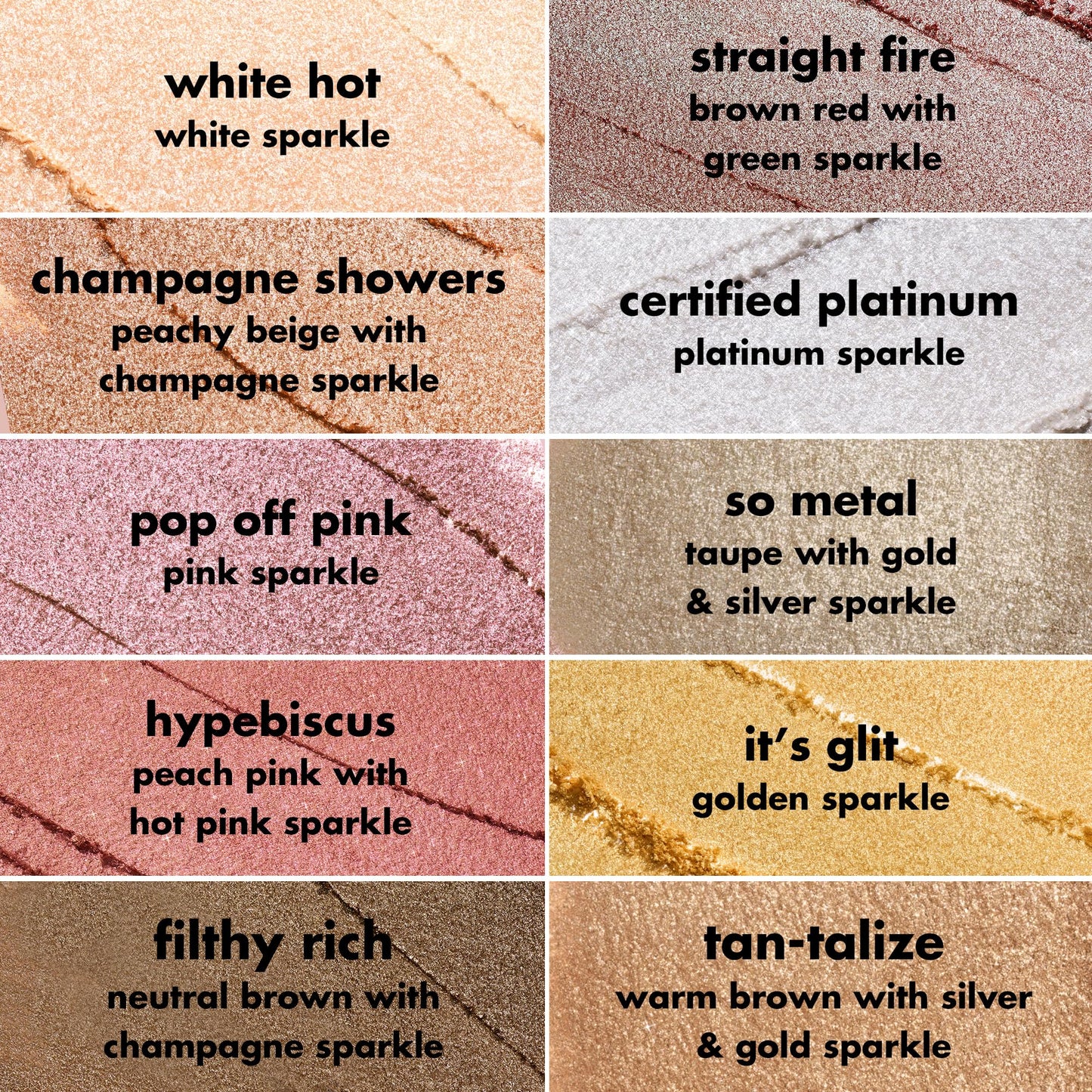 e.l.f. Fine As Fleck Glitter Eyeshadow, Long-Lasting Sheer Eye Makeup With A Shimmer Finish, Smooth Formula, Vegan & Cruelty-Free, Champagne Showers