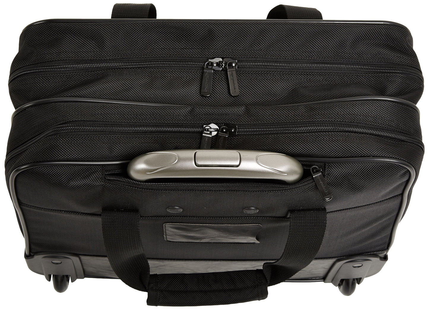 Amazon Basics Rolling Laptop Case, 15.6 in, Black