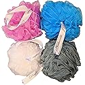 Daylee Naturals Large Eco Mesh Bath Pouf Sponge 4Piece Variety Pack
