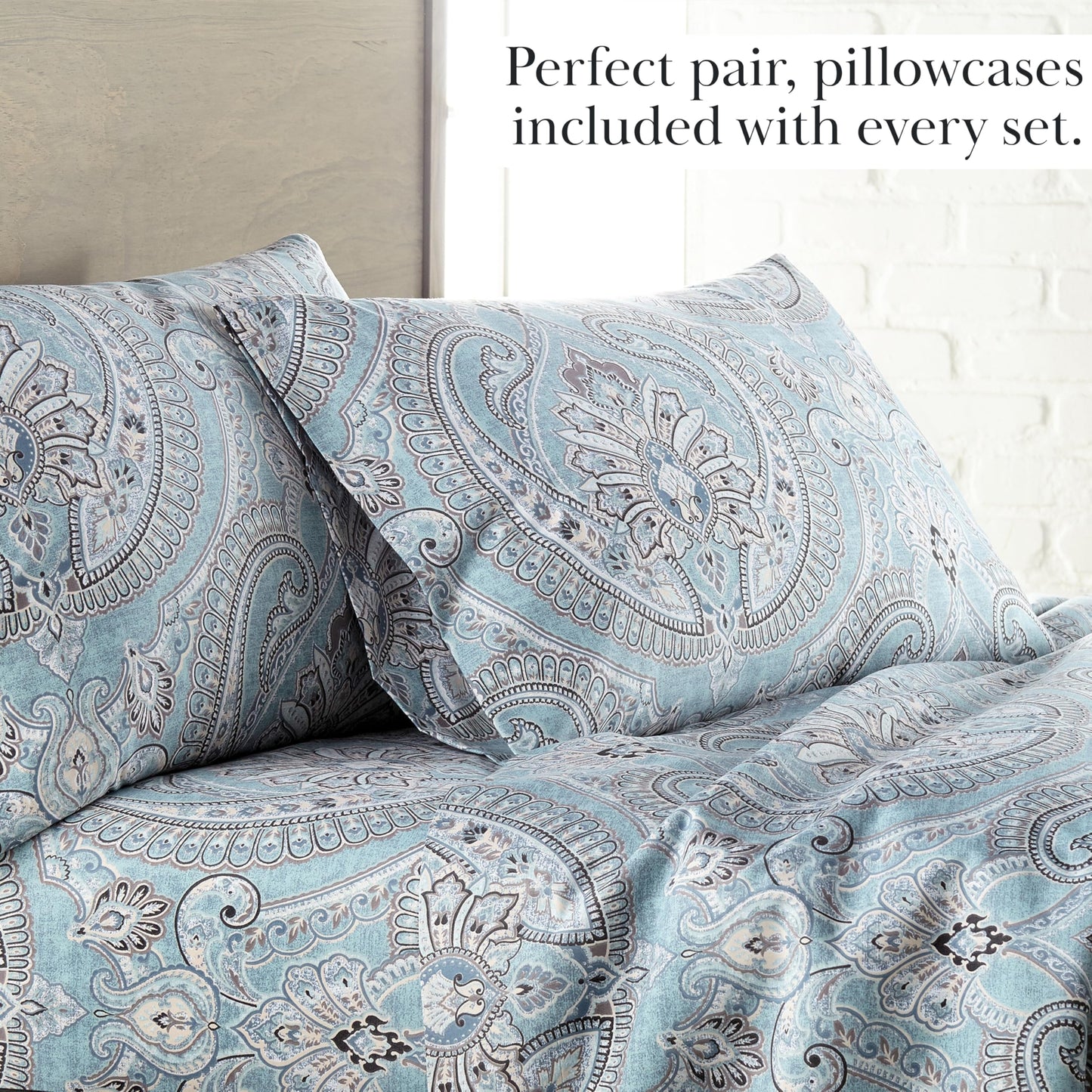 Southshore Fine Living, Inc. Pure Melody Collection, 3-Piece Microfiber Twin Sheet Set, 14-Inch Deep Pocket Sheets, Twin Size Flat Sheet, Aqua Sheets,